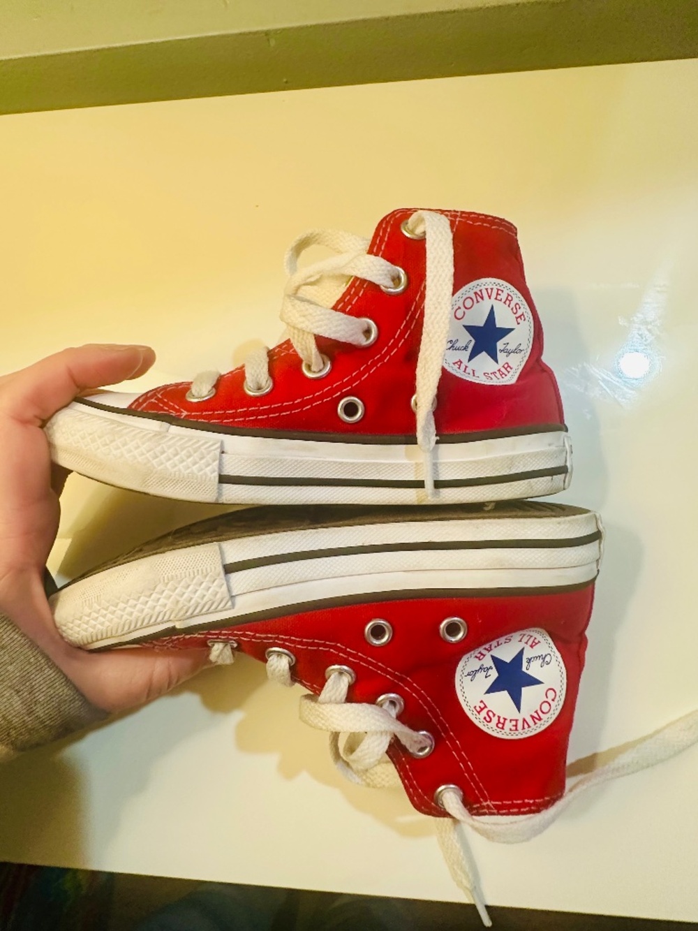 Red converse toddler size 10.5